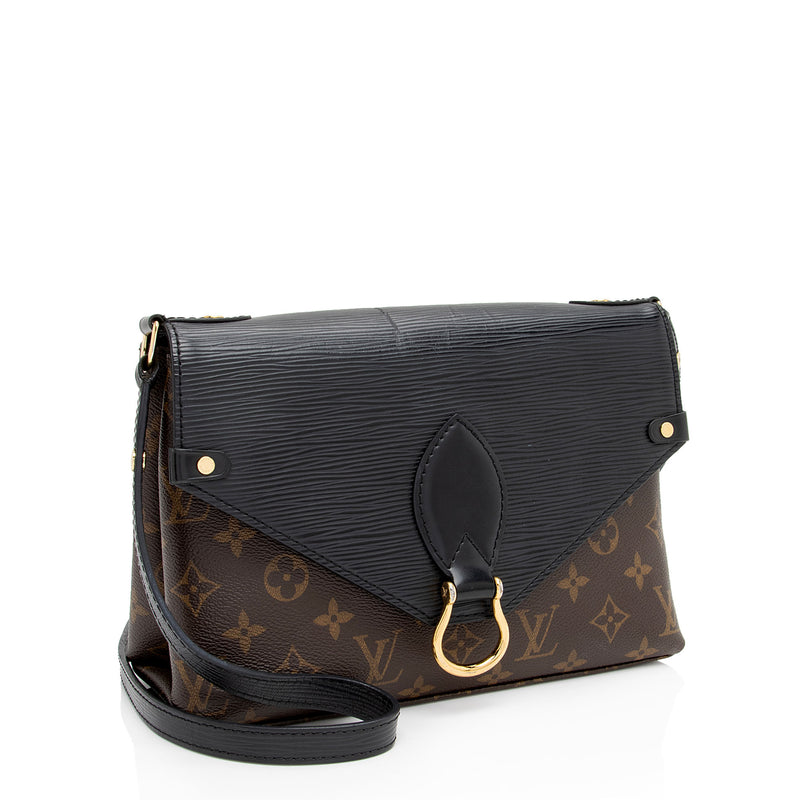 Louis Vuitton Monogram Canvas Epi Leather Saint Michel Shoulder Bag (SHF-aOrIRJ)