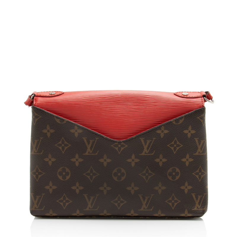 Louis Vuitton Monogram Canvas Epi Leather Saint Michel Shoulder Bag (SHF-KShjRb)