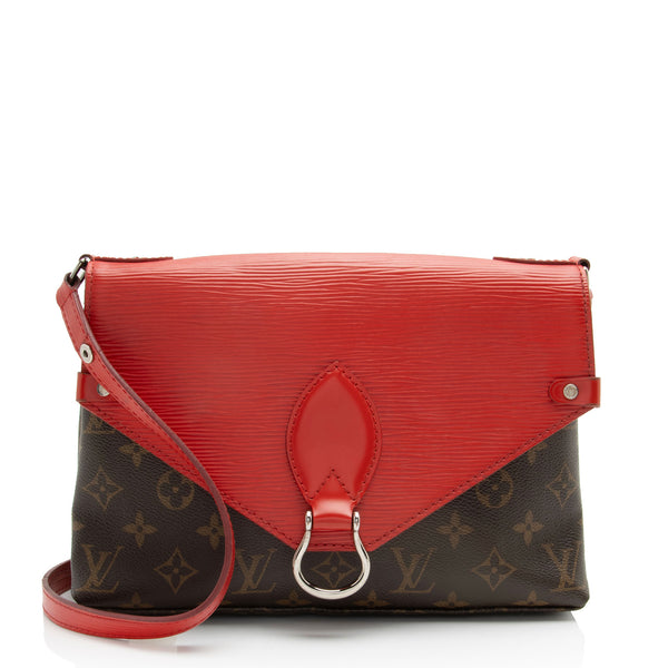 Louis Vuitton Monogram Canvas Epi Leather Saint Michel Shoulder Bag (SHF-KShjRb)