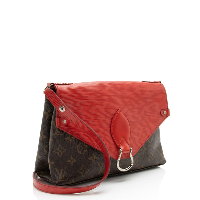 Louis Vuitton Monogram Canvas Epi Leather Saint Michel Shoulder Bag (SHF-KShjRb)