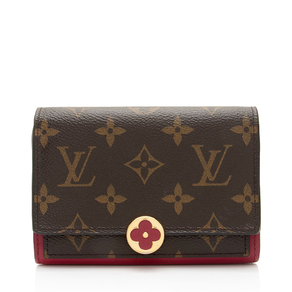 Louis Vuitton Monogram Canvas Flore Compact Wallet (SHF-wakPBm)