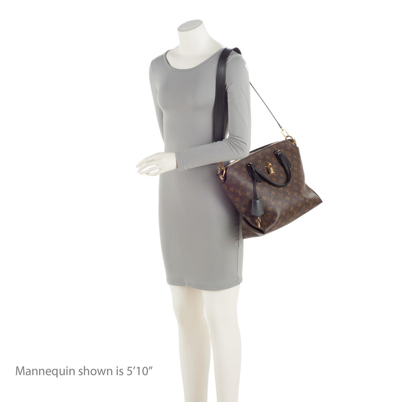 Louis Vuitton Flower Zipped MM Monogram Canvas Tote Bag