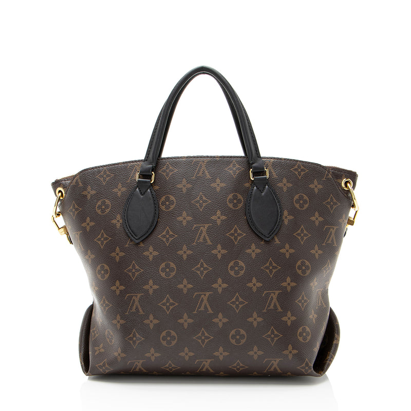 Louis Vuitton Monogram Canvas Flower MM Zip Tote (SHF-GppnR6)