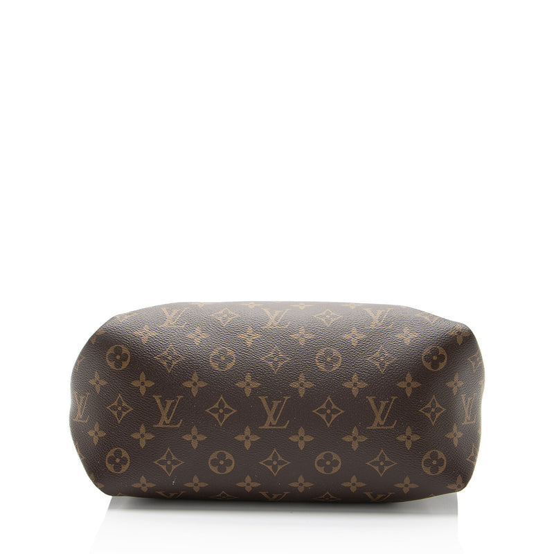 Louis Vuitton Monogram Canvas Flower MM Zip Tote (SHF-GppnR6)