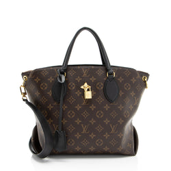 Louis Vuitton Monogram Canvas Flower MM Zip Tote (SHF-GppnR6)