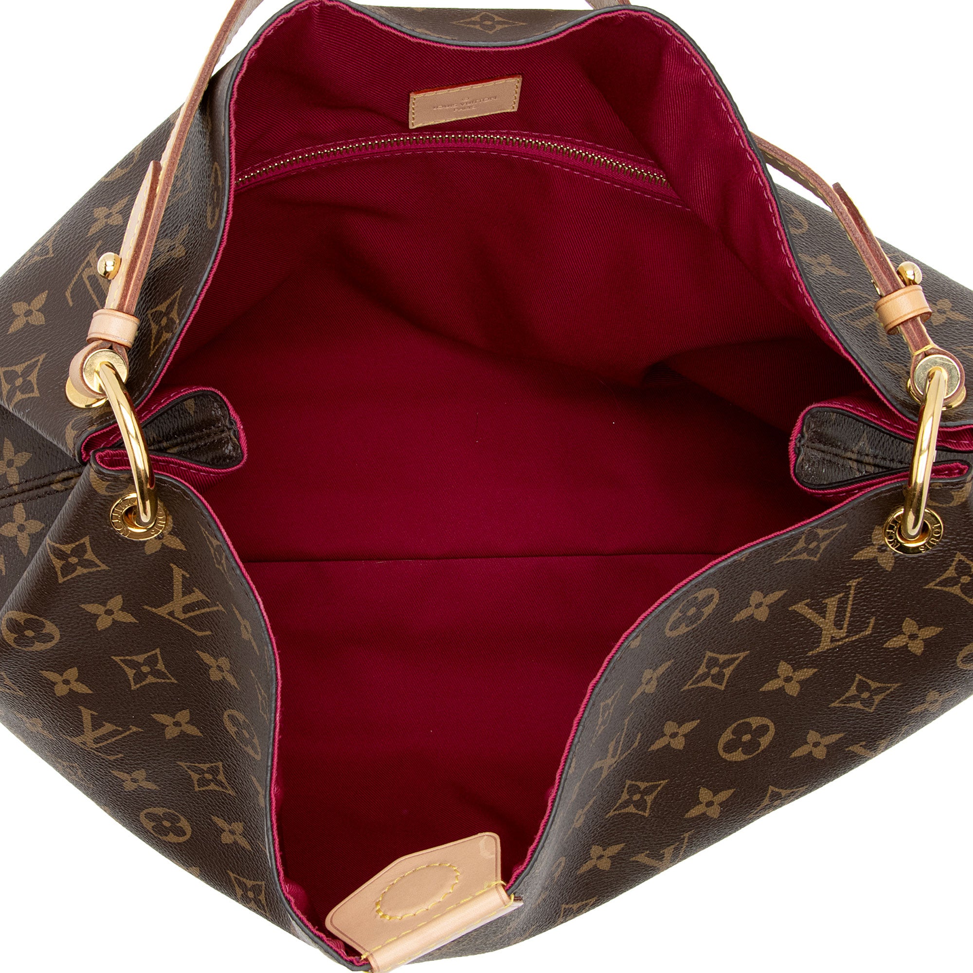 Louis Vuitton Monogram Canvas Graceful MM Hobo (SHF-PRLVbc)