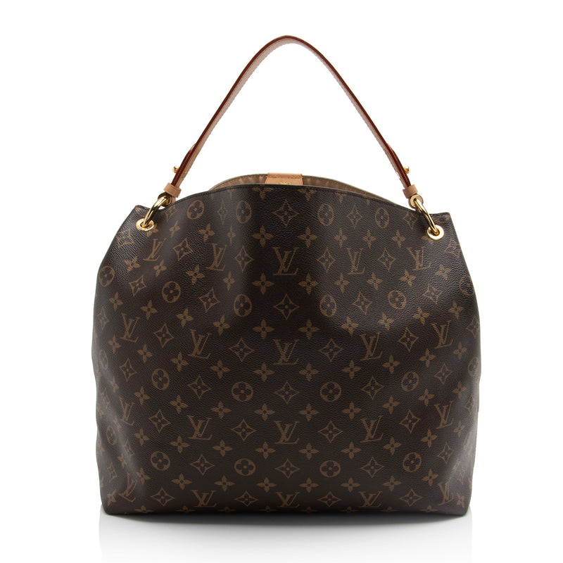 Louis Vuitton Monogram Canvas Graceful MM Hobo (SHF-602OqV)