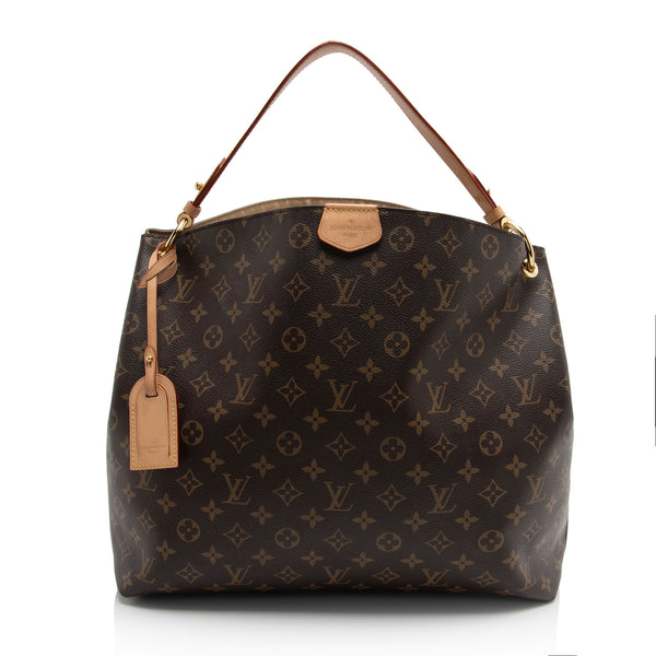 Louis Vuitton Monogram Canvas Graceful MM Hobo (SHF-602OqV)