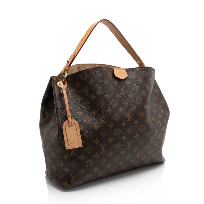 Louis Vuitton Monogram Canvas Graceful MM Hobo (SHF-602OqV)