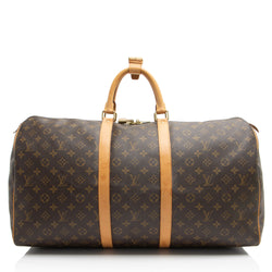 Louis Vuitton Monogram Canvas Keepall 55 Duffle (SHF-b6CIzA)