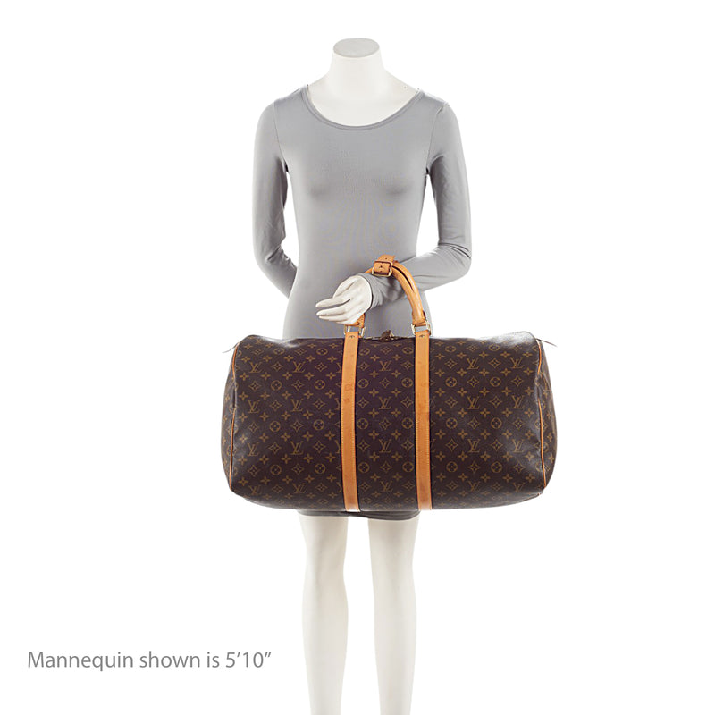 Louis Vuitton Monogram Canvas Keepall 55 Duffle (SHF-b6CIzA)