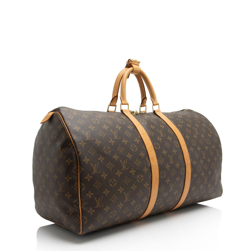 Louis Vuitton Monogram Canvas Keepall 55 Duffle (SHF-b6CIzA)