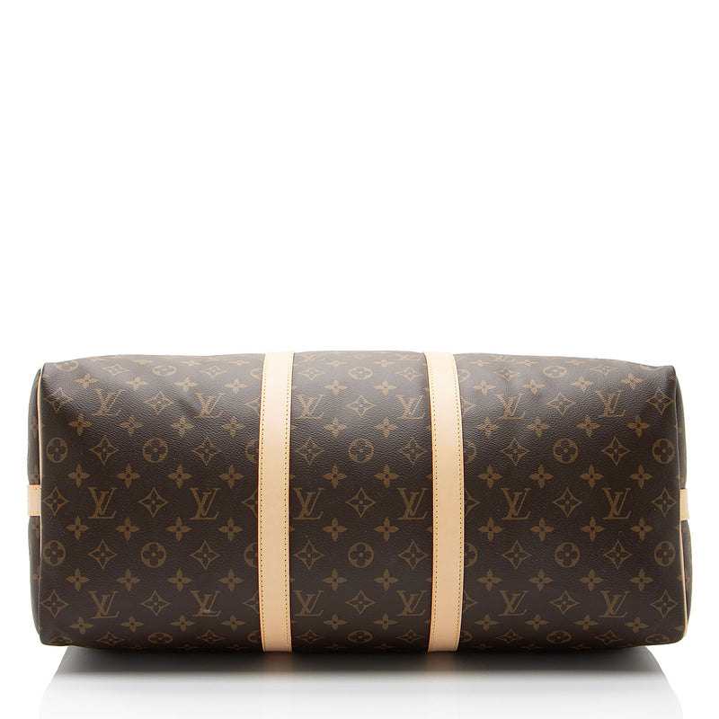 Louis Vuitton Monogram Canvas Keepall Bandouliere 50 Duffle (SHF-yojXVM)