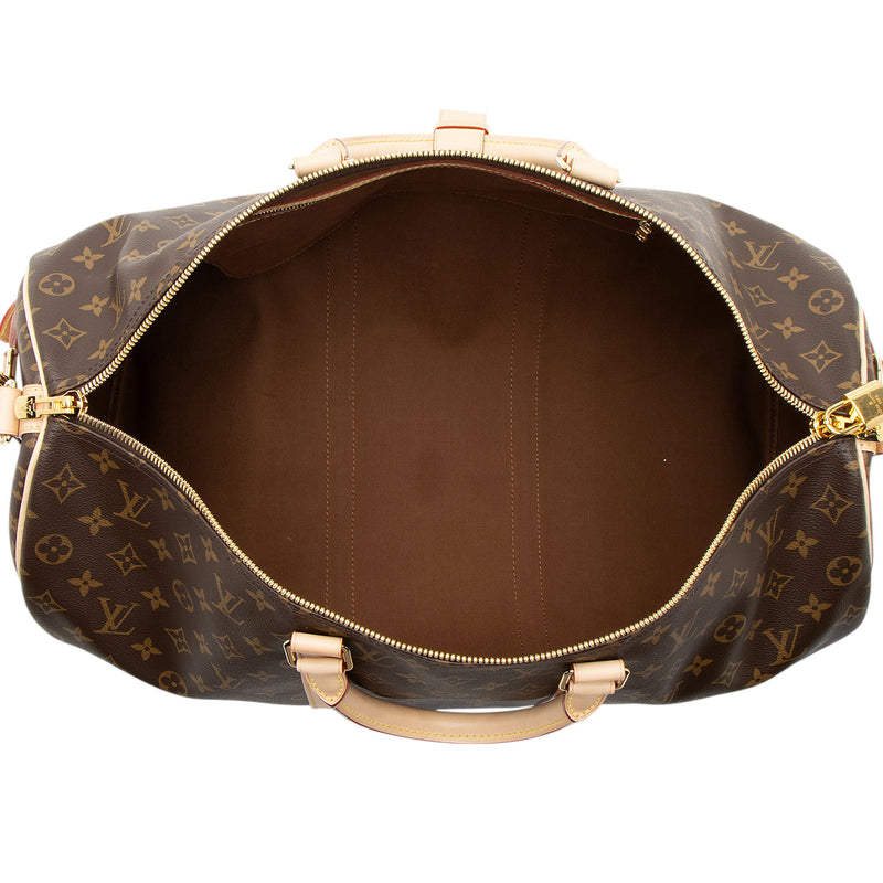 Louis Vuitton Monogram Canvas Keepall Bandouliere 50 Duffle (SHF-yojXVM)