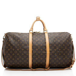 LOUIS VUITTON Calfskin Adjustable Keepall Bandouliere Shoulder