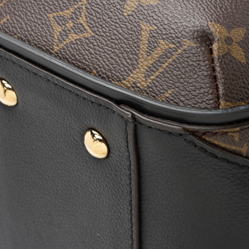 Louis Vuitton Kimono MM Monogram Black Canvas Calfskin Leather V Tote  Handbag