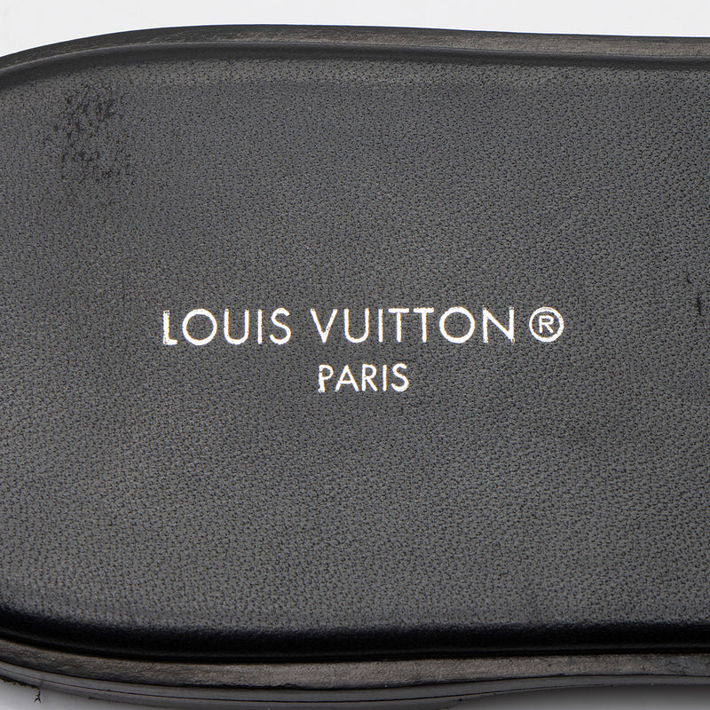 Louis Vuitton Monogram Canvas Lock It Flat Mules - Size 7.5 / 37.5 (SHF-aav8av)