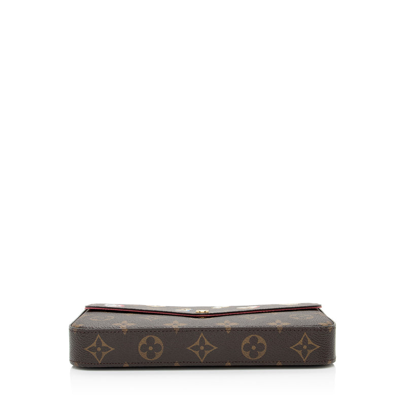 Louis Vuitton Monogram Canvas Love Lock Felicie Pochette (SHF-aJUeKe)