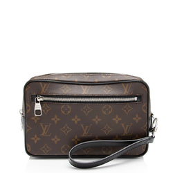 Louis Vuitton Monogram Macassar Kasai Clutch (SHF-ZYOQg7)