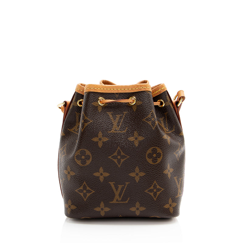 Louis Vuitton Monogram Canvas Nano Noe Shoulder Bag (SHF-mv3WyN)