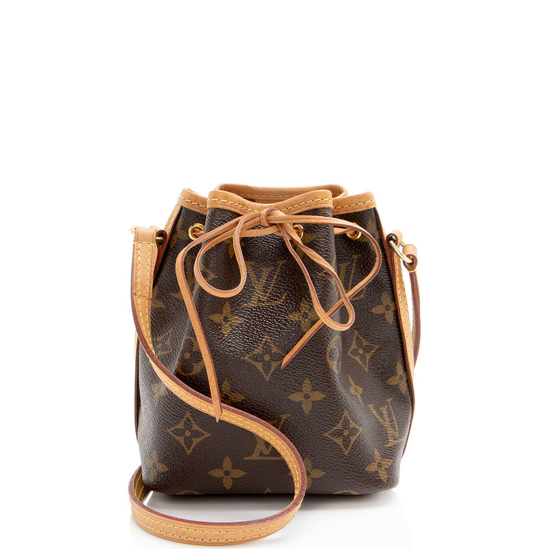 Louis Vuitton Monogram Canvas Nano Noe Shoulder Bag (SHF-mv3WyN)