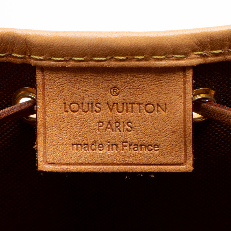 Louis Vuitton Monogram Canvas Nano Noe Shoulder Bag (SHF-mv3WyN)