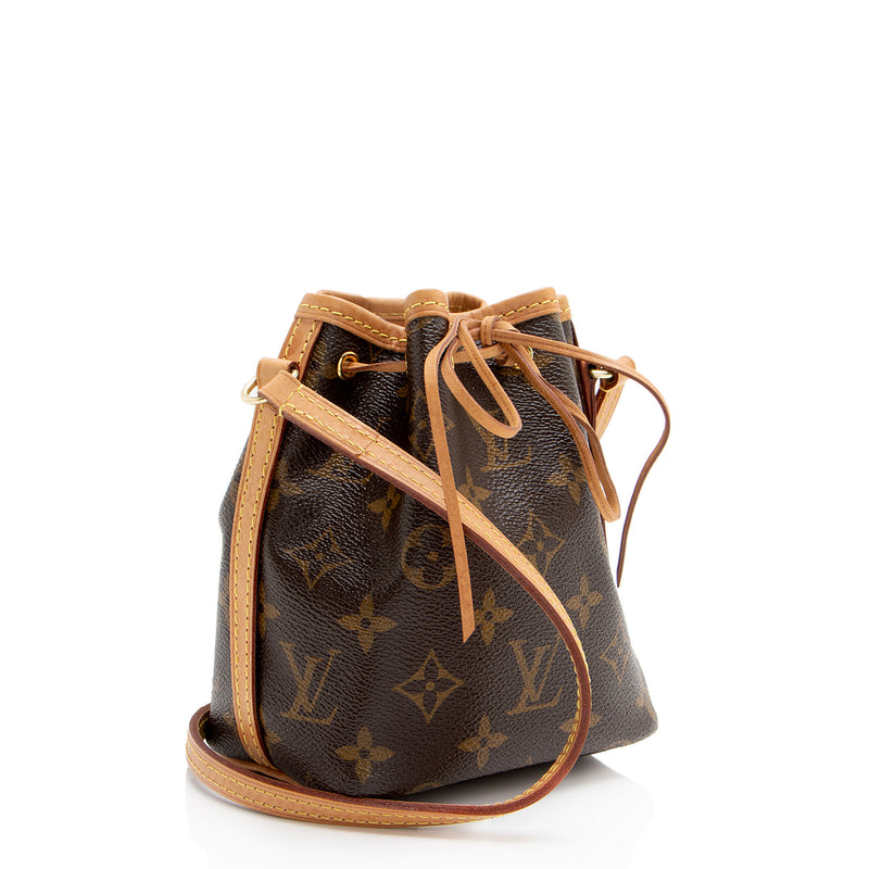 Louis Vuitton Monogram Canvas Nano Noe Shoulder Bag (SHF-mv3WyN)