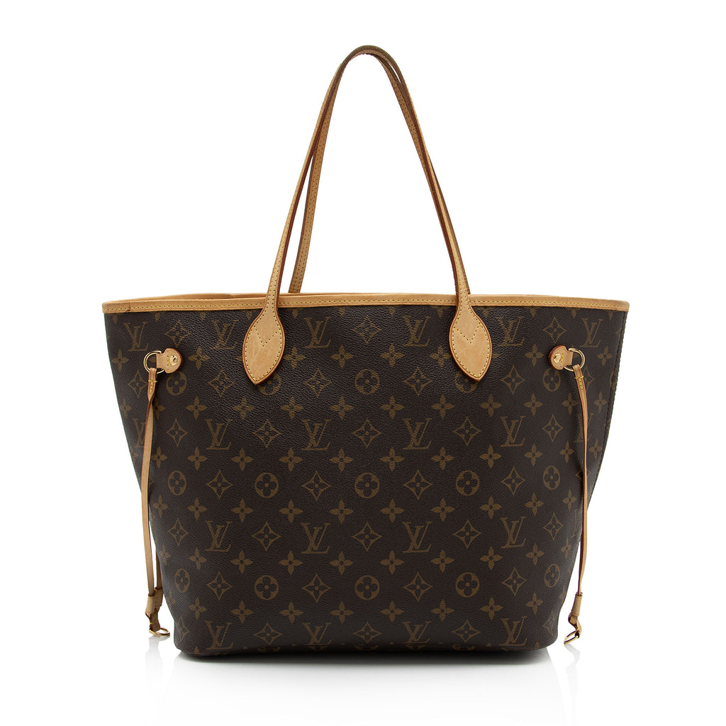 Louis Vuitton Neverfull MM Monogram Beige in Coated Canvas/Leather