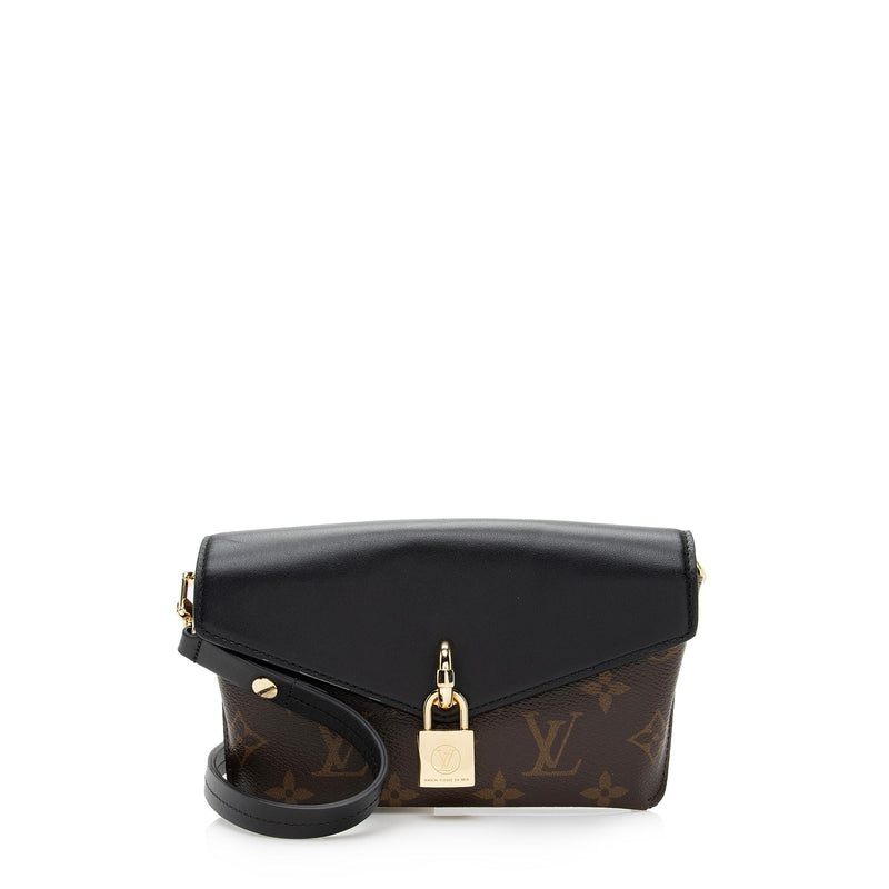 Louis Vuitton Padlock on Strap Handbag Monogram Canvas and Leather