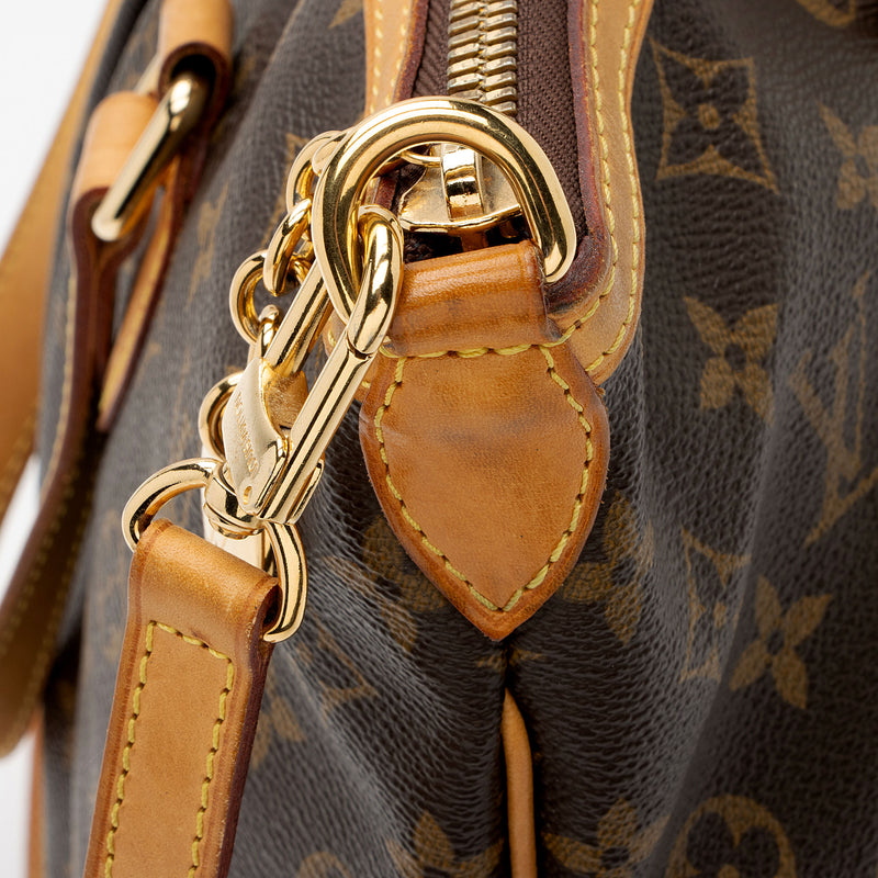 💯% Authentic LV Monogram Palermo Handbag With Strap in GHW