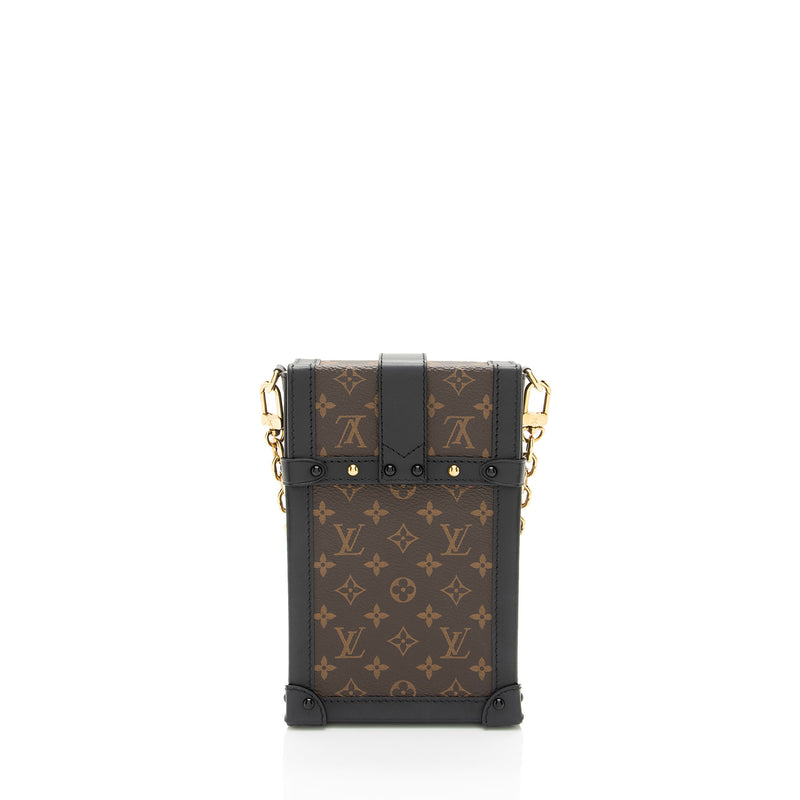 Louis Vuitton Monogram Canvas Pochette Trunk Vertical Shoulder Bag (SHF-btFj1C)