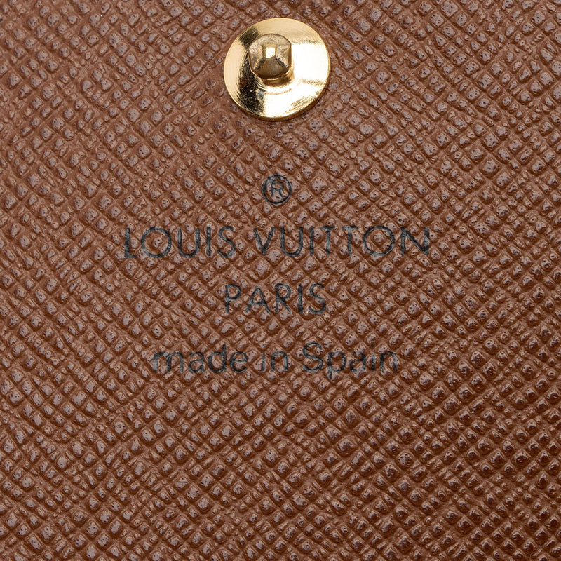 Louis Vuitton Porte Monnaie Tresor Wallet Monogram Canvas Brown 1884451