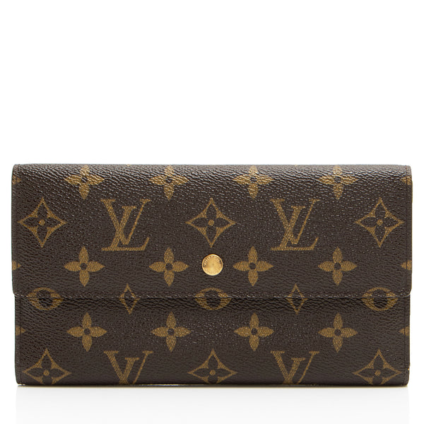 Louis Vuitton Monogram Canvas Porte Tresor International Wallet (SHF-JrTa09)