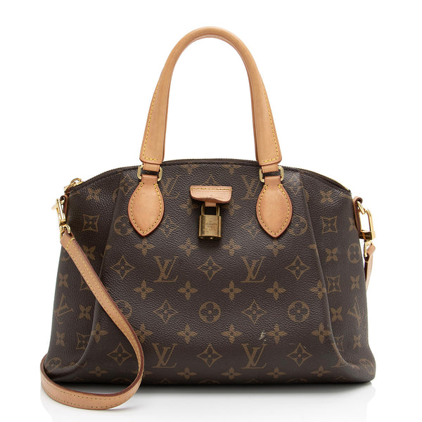 Louis Vuitton Brown Monogram Coated Canvas Rivoli PM Gold Hardware