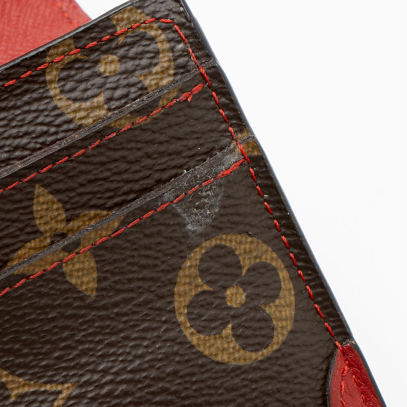 Louis Vuitton Monogram Canvas Sarah Retiro Wallet (SHF-SU5Lxq)