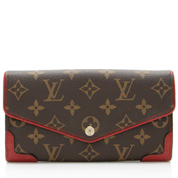 Louis Vuitton Monogram Canvas Sarah Retiro Wallet (SHF-SU5Lxq)