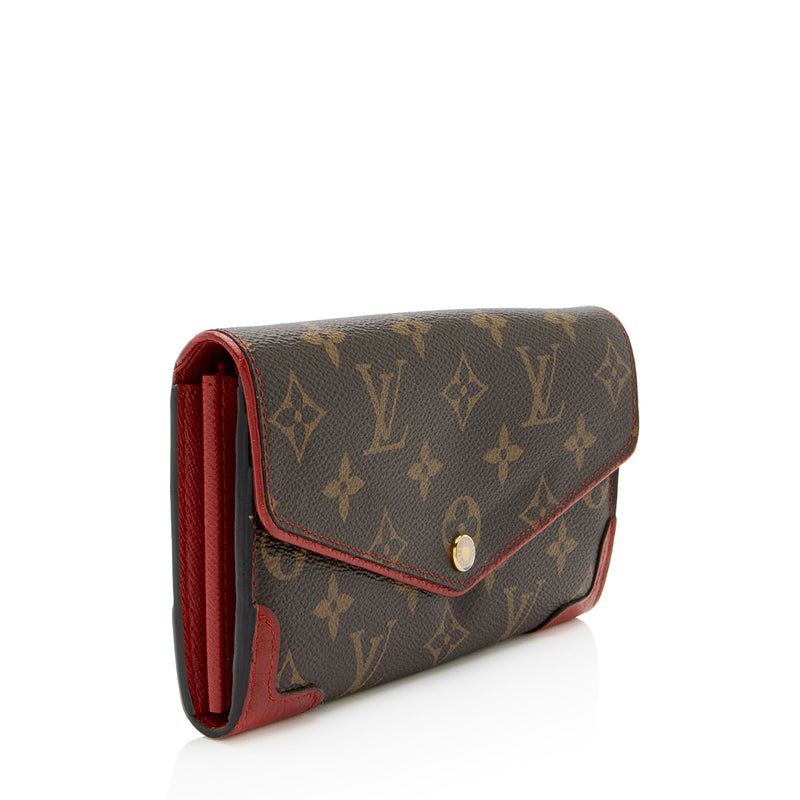 Louis Vuitton Monogram Canvas Sarah Retiro Wallet (SHF-SU5Lxq)