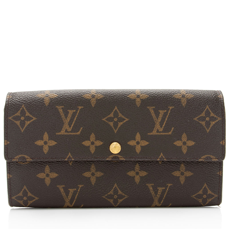 Sarah Wallet in Monogram - Women's Snap Wallet