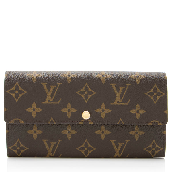 Louis Vuitton Monogram Canvas Sarah Wallet (SHF-ij9MfR)