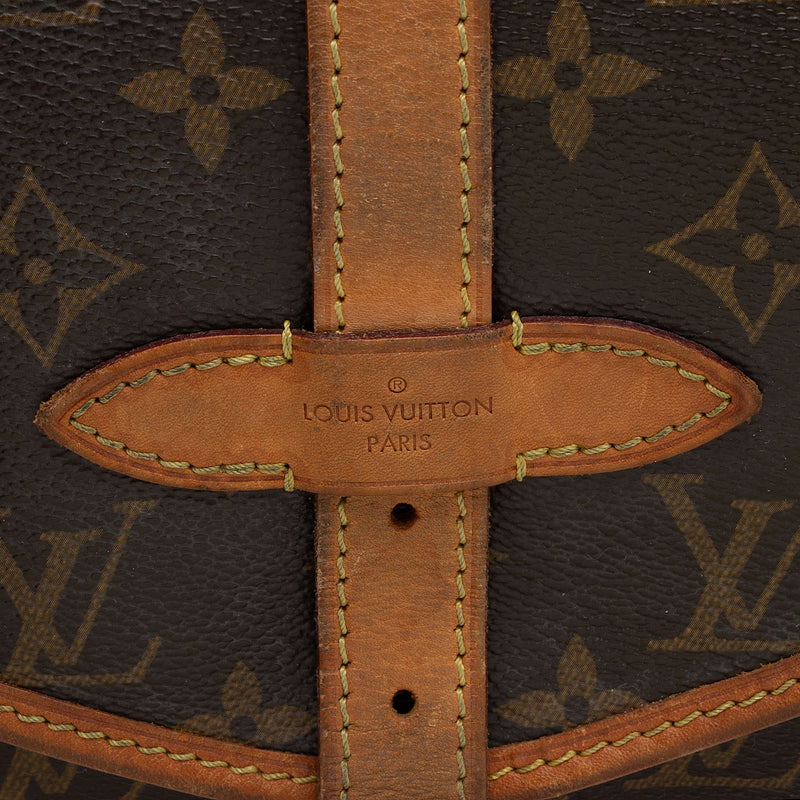 Louis Vuitton Monogram Canvas Saumur 30 Messenger Bag (SHF-0asoJo)