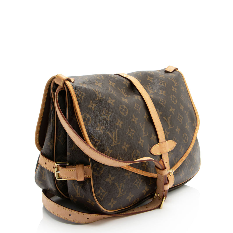 Louis Vuitton Monogram Canvas Saumur GM Messenger (SHF-iQaiuL)