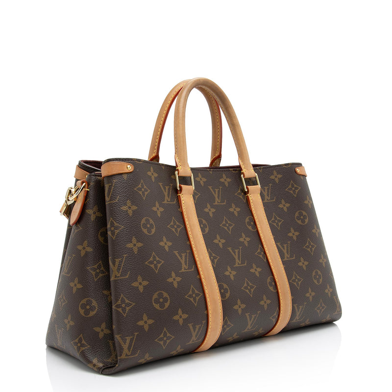 Louis Vuitton Soufflot Leather Handbag In Brown