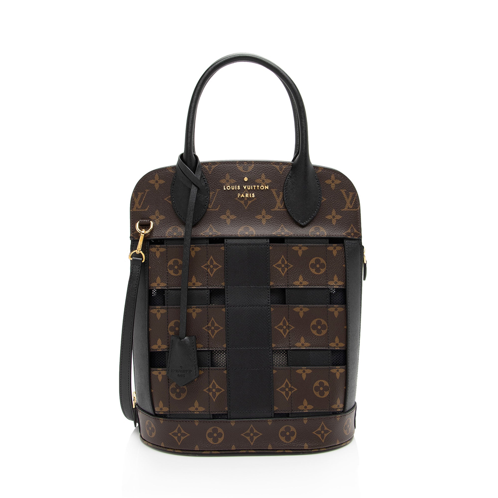 Louis Vuitton Monogram Canvas Tressage MM Tote (SHF-4PTk37)