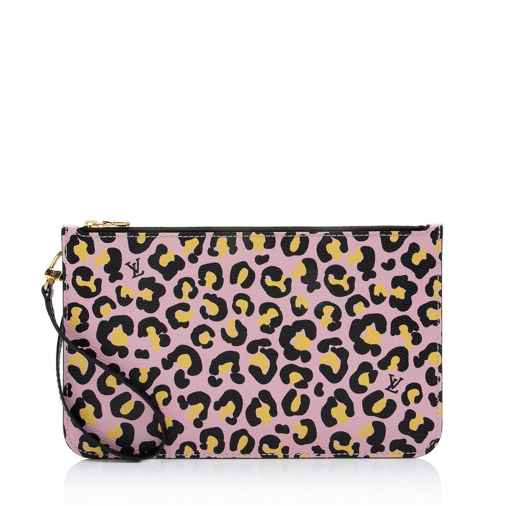Louis Vuitton Wild At Heart Pouch Pochette Pink Black from Neverfull  Wristlet