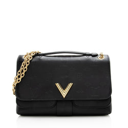 Louis Vuitton - Authenticated Avenue Sling Handbag - Suede Black For Woman, Very Good Condition