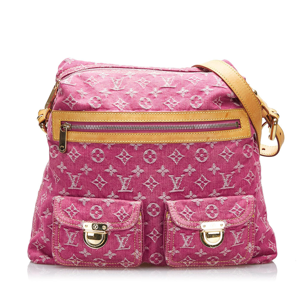Louis Vuitton Monogram Denim Baggy PM - Pink Shoulder Bags