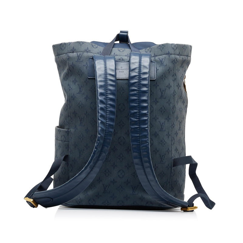 Louis Vuitton 2006 Baggy GM Shoulder Bag Monogram Denim Blue