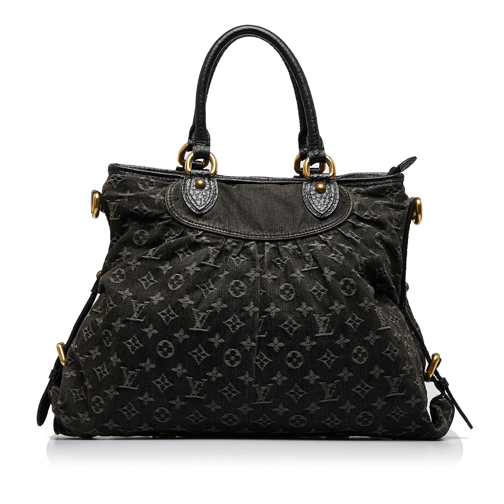 Louis Vuitton - Black Denim Monogram Neo Cabby MM Bag