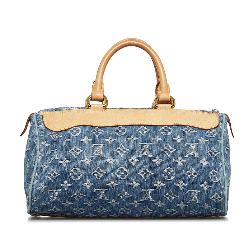 Louis Vuitton Blue Denim Monogram Denim Neo Speedy Bag