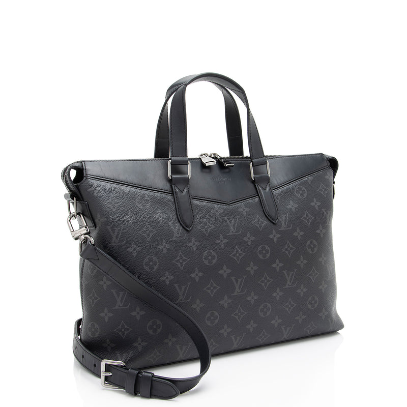 Louis Vuitton Monogram Eclipse Explorer Briefcase (SHF-LiWCoh)